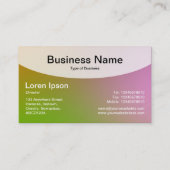 Curved Top v4d - Visitekaartje zacht gradiënten (Voorkant)