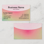 Curved Top v4d - Visitekaartje zacht gradiënten (Voorkant / Achterkant)
