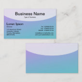 Curved Top v4d - Visitekaartje zacht gradiënten (Voorkant / Achterkant)