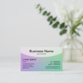 Curved Top v4d - Visitekaartje zacht gradiënten (Staand voorkant)
