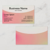 Curved Top v4d - Visitekaartje zacht gradiënten (Voorkant / Achterkant)