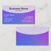 Curved Top v4d - zachte verlopen Visitekaartje (Voorkant / Achterkant)