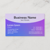 Curved Top v4d - zachte verlopen Visitekaartje (Voorkant)