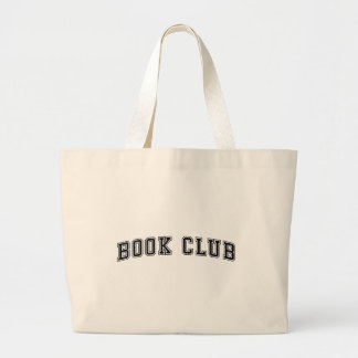 Curved Varsity Style Book Club Grote Tote Bag