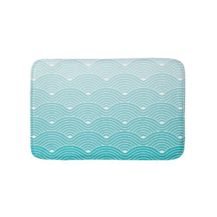 curvegolven: geometrisch patroon badmat