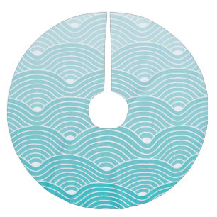 curvegolven: geometrisch patroon kerstboom rok