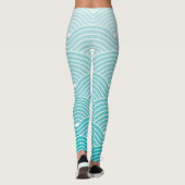 curvegolven: geometrisch patroon leggings (Achterkant)