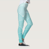 curvegolven: geometrisch patroon leggings (Rechts)