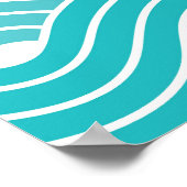 curvegolven: geometrisch patroon poster (Hoek)