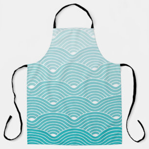curvegolven: geometrisch patroon schort