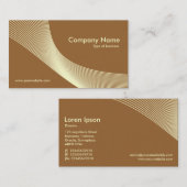 Curven - crème op bruin 996633 visitekaartje (Voorkant / Achterkant)