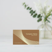 Curven - crème op bruin 996633 visitekaartje (Staand voorkant)