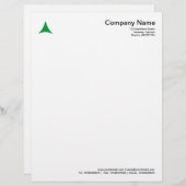 Curven driehoek - Groen gras Persoonlijk Briefhoofd (Voorkant / Achterkant)