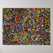 Curven en bollen poster (Voorkant)