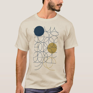 Curven en cirkels Art Mannen T-shirt