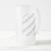 Curven Foto van Stein - Creëer uw eigen Matglas Bierpul (Voorkant rechts)