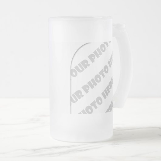 Curven Foto van Stein - Creëer uw eigen Matglas Bierpul (Voorkant rechts)