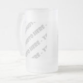 Curven Foto van Stein - Creëer uw eigen Matglas Bierpul (Voorkant links)