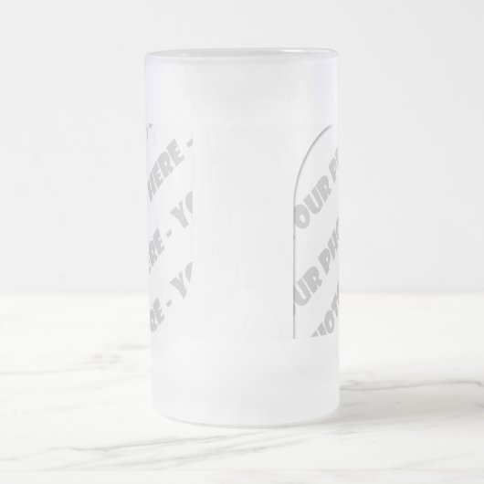 Curven Foto van Stein - Creëer uw eigen Matglas Bierpul (Center)