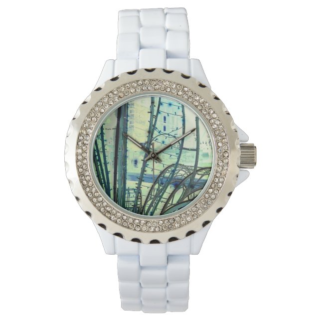 Curven in de lijnen horloge (Voorkant)