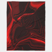 Curven in metalen rode en diepe rode delen fleece deken (Voorkant)