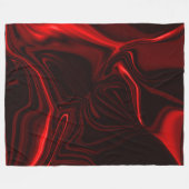 Curven in metalen rode en diepe rode delen fleece deken (Voorkant (Horizontaal))