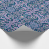 Curven & Lotusbomen, abstracte patroonlavendel & b Cadeaupapier (Hoek)