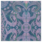 Curven & Lotusbomen, abstracte patroonlavendel & b Stof (Swatch)