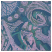 Curven & Lotusbomen, abstracte patroonlavendel & b Stof (Close Up)