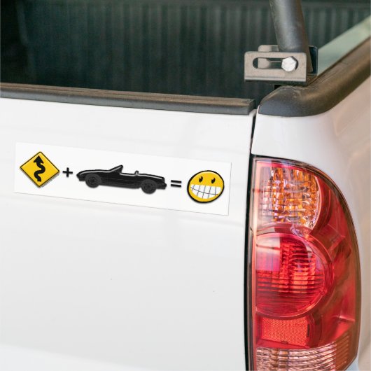 Curven + MX5 = Fun-bumper Bumpersticker (Op Truck)