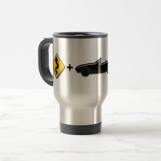 Curven + MX5 = Fun-Mok of beker Reisbeker (Voorkant links)