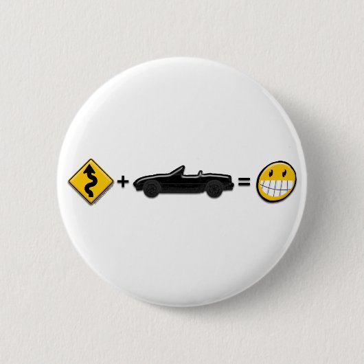 Curven + MX5 = Fun Ronde Button 5,7 Cm (Voorkant)