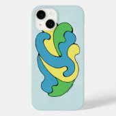 Curven omarmen (geel, blauw, groen) Case-Mate iPhone case (Achterkant)