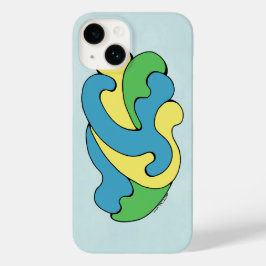 Curven omarmen (geel, blauw, groen) Case-Mate iPhone 14 hoesje
