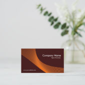 Curven - Oranje op donkerbruin 330000 Visitekaartje (Staand voorkant)