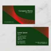 Curven - Rood op Donkergroen 003300 Visitekaartje (Voorkant / Achterkant)