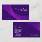 Curven - Shades van Paars Visitekaartje (Voorkant / Achterkant)