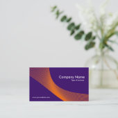 Curven - Sinaasappel op Deep Paarse 330066 Visitekaartje (Staand voorkant)