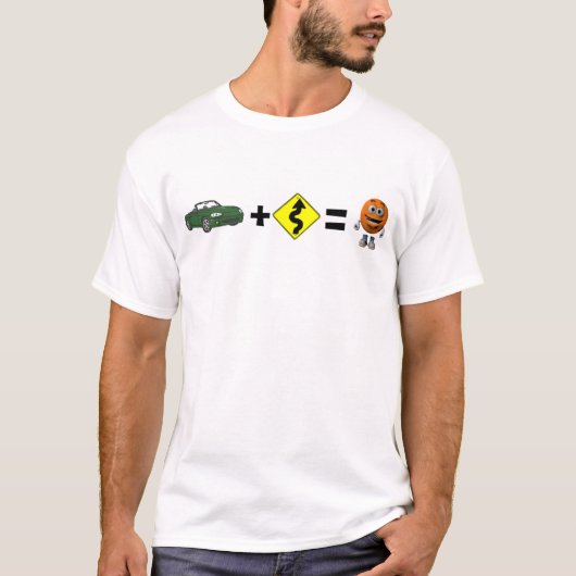 Curven = Smile (groen) T-shirt (Voorkant)