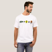 Curven = Smile (groen) T-shirt (Voorkant volledig)