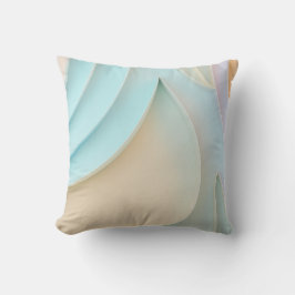 Curven van lijnen en vormen in pastelkleuren met k kussen