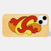 Curven voor omhulling (geel, rood, Oranje) Case-Mate iPhone Case (Achterkant (horizontaal))