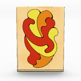 Curven voor omhulling (geel, rood, Oranje) Fotoblokken