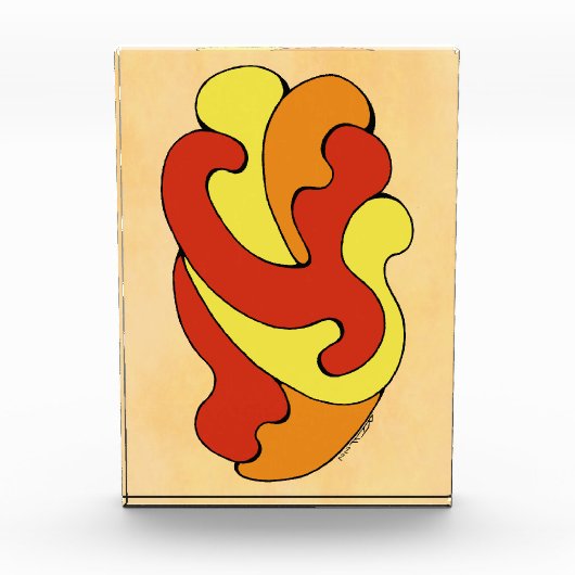 Curven voor omhulling (geel, rood, Oranje) Fotoblokken (Voorkant)