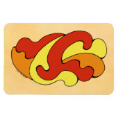 Curven voor omhulling (geel, rood, Oranje) Magneet (Horizontaal)