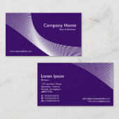 Curven - wit op diep Paars 330066 Visitekaartje (Voorkant / Achterkant)