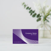 Curven - wit op diep Paars 330066 Visitekaartje (Staand voorkant)