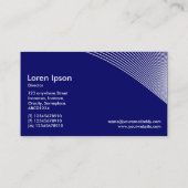 Curven - wit op donkerblauw visitekaartje (Achterkant)
