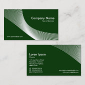 Curven - wit op donkergroen 003300 visitekaartje (Voorkant / Achterkant)