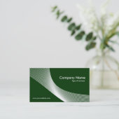 Curven - wit op donkergroen 003300 visitekaartje (Staand voorkant)